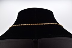 Madewell Wishbone Pendant Necklace Brushed Gold Minimalist Lucky Charm BinBE
