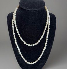 Vintage Baroque Freshwater Pearl Necklace Endless Strand 32 Inches