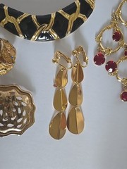 Vtg & Modern Goldtone & Other Jewelry Lot Earrings Necklaces