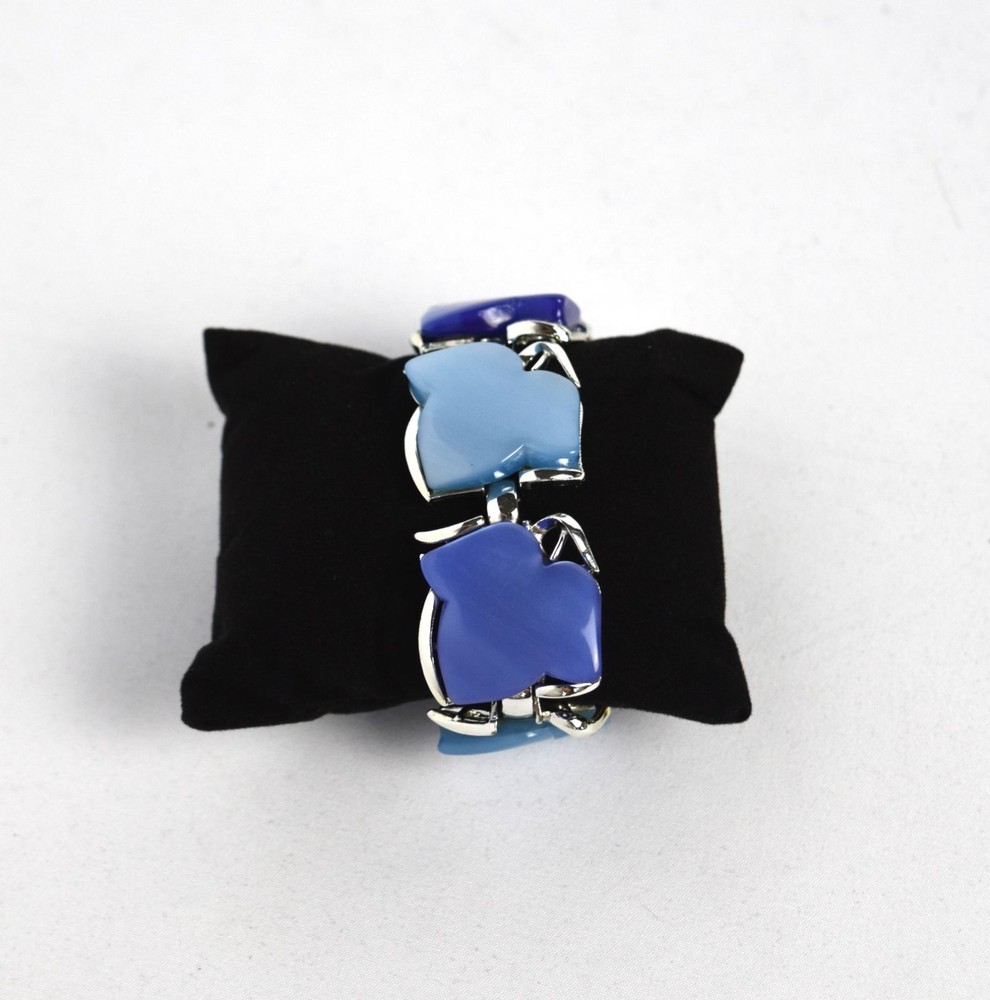 Coro Blue Moonglow Thermoset Lucite Bracelet – Excellent Condition