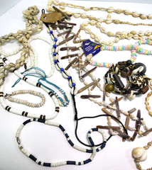 Over 1 lb Seashell Jewelry Lot Wearable Beach Boho Ocean Style VTG-New