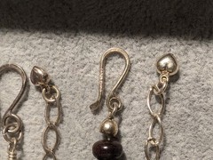 Lot of 6 sterling Desert Rose Traders DRT Genuine stone agate necklaces!