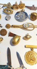 Antique, Vintage Mens Jewelry, Collectibles, Accessories Lot, Over 50 Pieces!