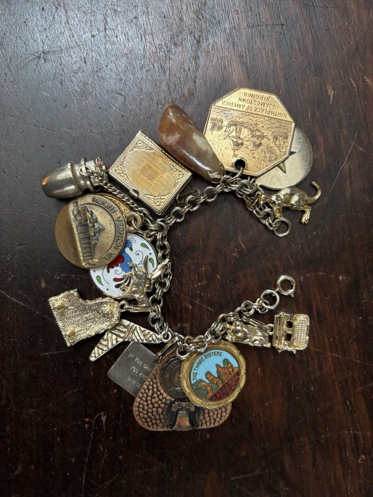 Vintage Charm Bracelet + Souvenir & Other Charms