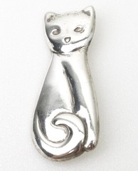 James Avery Sitting Cat Vintage Sterling Silver Pin