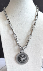Vintage Unisex Sarah Coventry Zodiac Sign Aries Ram Pendant Necklace