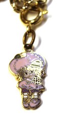 Original Vintage 1980 Strawberry Shortcake Metal 13 Dangle Charm Bracelet