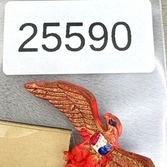 Vintage Brooch WWII Stamp American Eagle United States 10 Cent