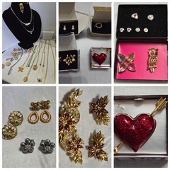 Large Lot Of Avon Jewelry Excellent Condition 25 Pieces Plus Bonus Owl Brooch