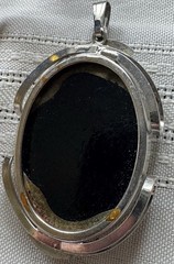 6 Vintage Cameo Jewelry Cuff Bracelet Pendant Clip Earrings Brooch Locket