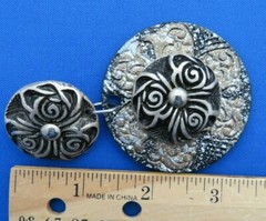 Unique Vintage Designer stamped Jeff Lieb Clip Earrings
