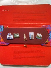 NEW!! Classic Hong Kong Set Of 5 Lapel Pins Vintage Retro Asian