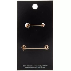 Metal Gallery Bee & Crown Rhinestone Brooches