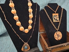 Estate Collection Vintage Copper Jewelry RENOIR Rebajes & More- 73 pcs