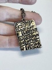 1960s War is Not Healthy for Children and Other Living Things Necklace 24 inches