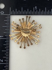 Vintage Gold Tone Brooch Masonic Moose Lodge