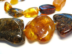 Genuine Massive Amber Beautiful Baltic Amber Necklace 25 inches 42-45 gr. !!!