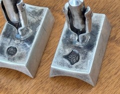 Antonio Pineda Taxco Mexican Modernist Sterling Silver 925 cufflinks Vtg Rare