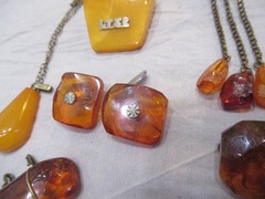 120g OF VINTAGE AMBER STERLING 925 835 JEWELRY 12 TOTAL PIECES