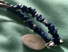 STERLING SILVER LAPIS NECKLACE LAPIS PENDANT & CHAIN 16” PLUS GIFT