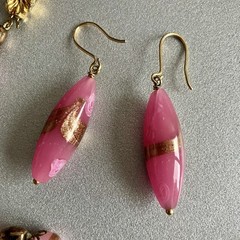 Murano Glass Necklace and Earrings – 1970s
