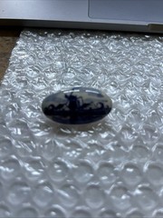 Costume Jewelry signed Jeff Lieb Pin Brooch Missing Drop Pendant