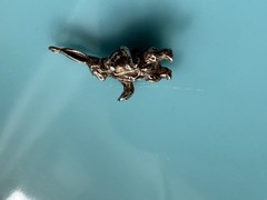 Vintage Sterling Silver Charm Alice in Wonderland Late White Rabbit Charm 2.7g