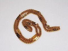 Vintage Monet Gold Tone Long Chain Necklace, Gift for Her, Jewelry