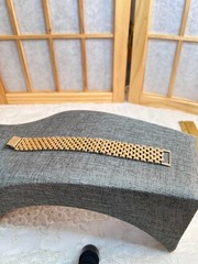 Vtg Gold Toned Link Bracelet Made in Hong Kong 7.5″L