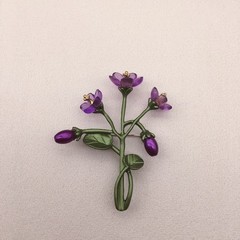 Vintage Green Color Plant Pearls Brooch Pin Flower Brooch For Women Jewelry Gift