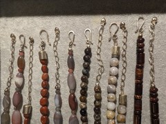 Lot of 6 sterling Desert Rose Traders DRT Genuine stone agate necklaces!