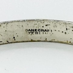 Vintage Danecraft Sterling Silver Bangle Bracelet A364