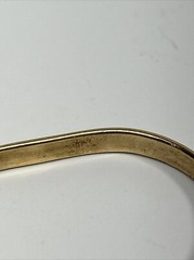 Vtg Dolorsan Bracelet Peru Gold Tone Screw Motif Similar To Cartier Love Design