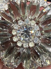 Vintage Verified Juliana Rhinestone Brooch Immaculate Sparkle Smokey #1827