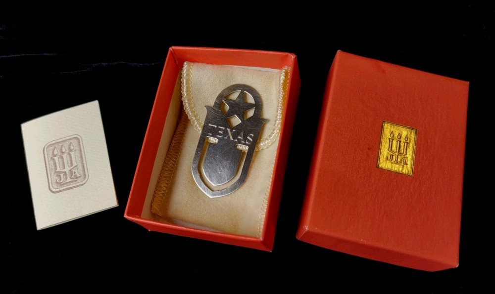 Retired James Avery Sterling Silver 925 Bookmark Texas Themed Star ,Bag Box A&M