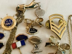 WW 2 – 1970 Era~US Military Branches~Sweetheart Home Front~Jewelry Lot
