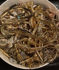 Vintage Mixed Estate Jewelry Mystery Lot – One Gallon Bag – 925 SILVER INCLUDED!