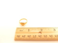 Vintage Gold Plated ESPO Esposito Signet Monogram Ring*Many Sizes & Letters A810