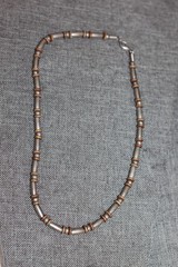 Vtg. Artisan Sterling Silver Necklace Tube Beads Men’s Women’s