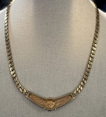 CHRISTIAN DIOR Black Enamel Sparkling Ice Rhinestone Vintage Necklace
