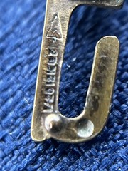 Vintage Signed Jostens 21 Charm 7” Bracelet 1/10 10k GF ANJU 585 ROME US SELLER