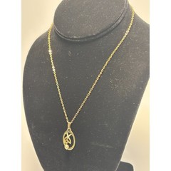 Vintage Pendant Necklace Sarah Coventry Simulated Pearl Delicate Chain Signed