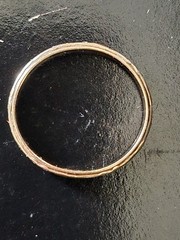 Vintage 14K Yellow Gold Plain Band Ring 1.28g Size 6.5 Minimalist Wedding Stack