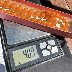 Vintage Soviet Natural Amber Beads Necklace Kaliningrad Video