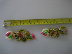 LUNCH AT THE RITZ FRUIT SALAD CLIP DANGLE EARRINGS