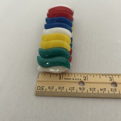 Vintage Avon Summer Brights Lucite Stretch Wave Bracelet 1984 Multi-Color Chunky