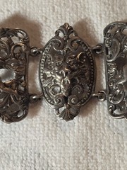 Vintage Cini Sterling 925 Cherub & Lion Bracelet Italian Renaissance Revival