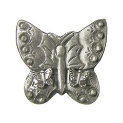 Butterfly Brooch Pin, Necklace, Earrings & Jewelry Box Set * Pewter * by Torino