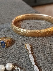 Lot of vintage jewelry, 10 k wg, 925, Victorian gold fill, 8 various pieces