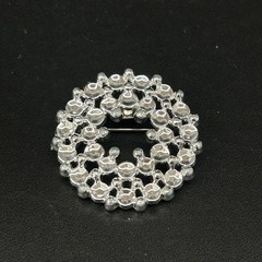 Lot Of 7 Silver Tone Vintage Brooches